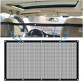 Dog Car Barrier Vehicle Pet Barrier Backseat Mesh Dog Car Divider Net with Adjusting Rope and Hook Suitable for SUV Pickup and Small Car (43.3In X 23.62In)